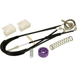 Kit completo de reparação do elevador de vidro Audi A3 8P (2/3 portas, 2003-2008) – cabos, molas, roldanas e clipes