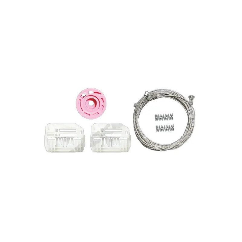Kit completo de reparação do elevador de vidro Hyundai i30 FD (2007-2012) dianteiro esquerdo – cabos, molas, roldanas e clipes