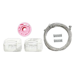Kit completo de reparação do elevador de vidro Hyundai i30 FD (2007-2012) dianteiro direito – cabos, molas, roldanas e clipes