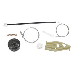 Kit de reparação elevador de vidro Peugeot 206 CC Cabrio 2000–2009 traseira direita – cabos e molas