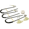 Kit reparação elevador vidro Citroën Xsara Picasso (1999–2010) frente esquerdo ou direito – cabos e molas