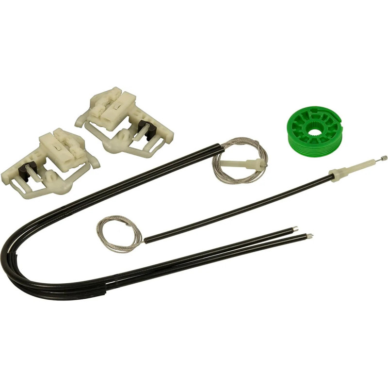 Kit reparación elevalunas BMW Serie 3 E46 Compact (2001–2005) delantero izquierdo o derecho – cables y muelles