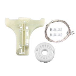 Kit completo de reparação do elevador de vidro Hyundai ix35 LM (2010-2015) traseiro direito – cabos, molas, roldanas e clipes
